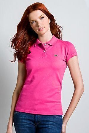 Lacoste short lapel T woman S-2XL-036